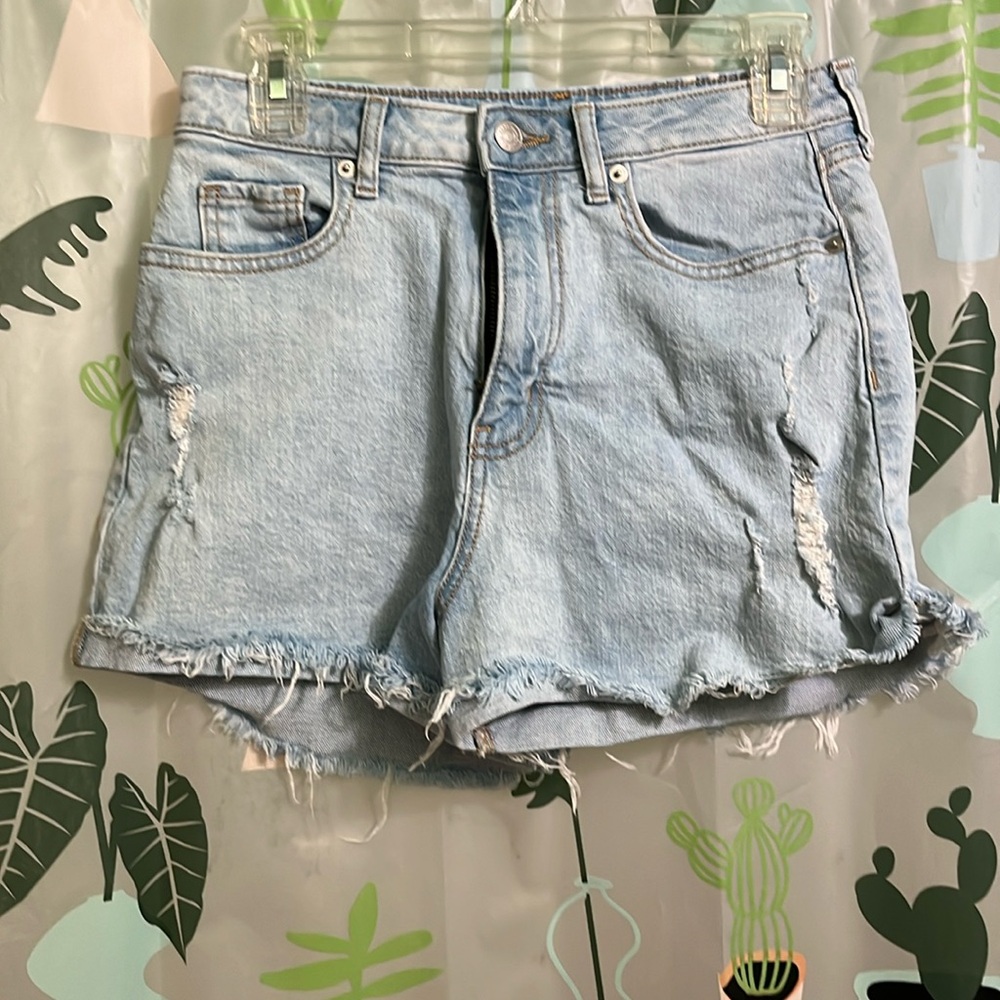 Wild fable light blue distressed denim shorts